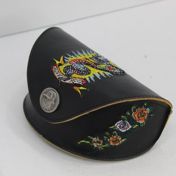 Ed Hardy EHS034 67013 Cocoa Sunglasses with Case - Picture 4 of 8